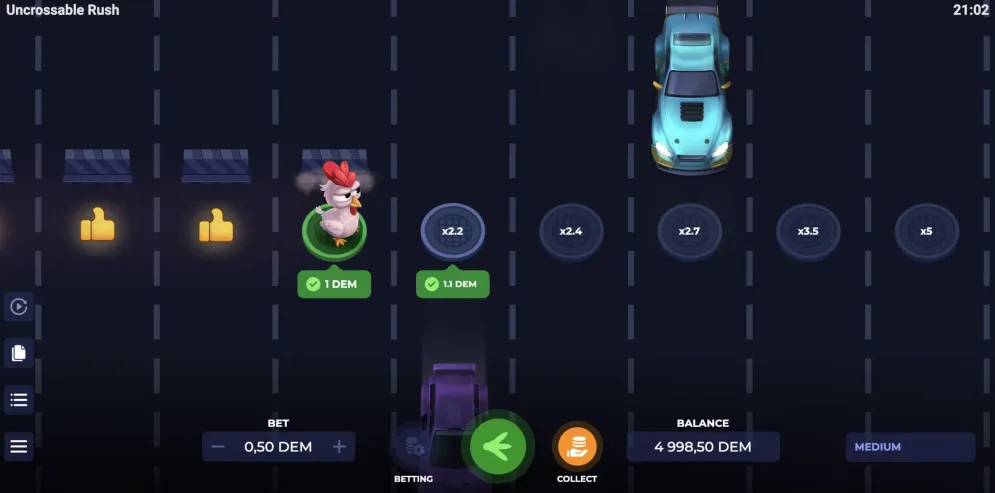 Uncrossable Rush